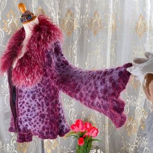 ROBERTO CAVALLI Mongolian Fur Leopard Cardigan 12